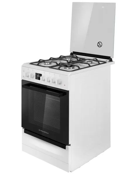 Газовая плита с электрической духовкой MAUNFELD MGC60EC05 Белый