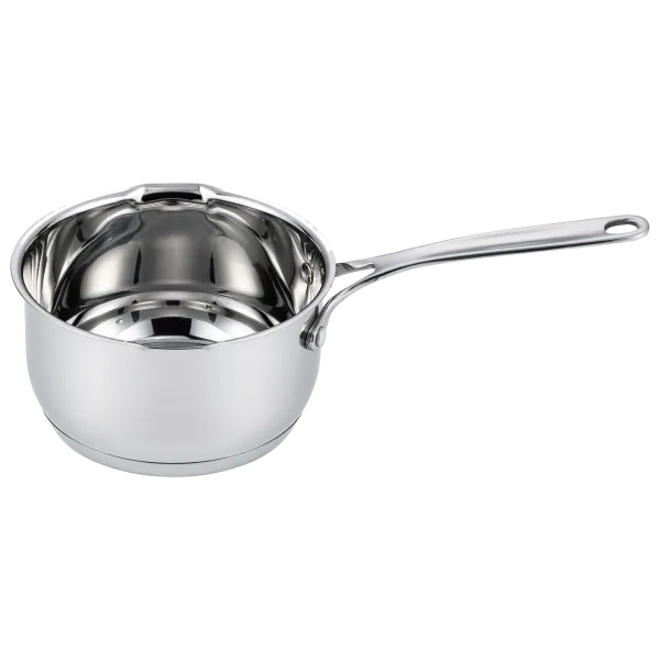 Ковш MAUNFELD ORIANA MF18RN01SP из нержавеющей стали со стеклянной крышкой, 16 см, 1,8 л
