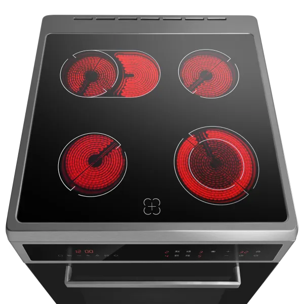 Электрическая стеклокерамическая плита MAUNFELD MEC611C10TD Нержавеющая сталь