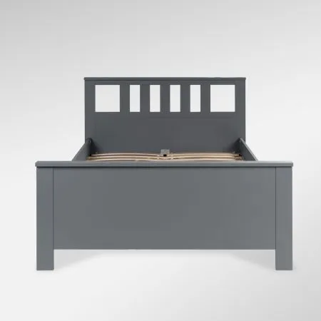 2.08.04.060.4 САГА кровать двойная 140х200 серая