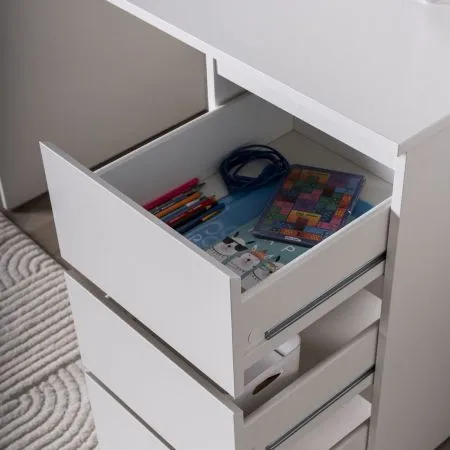 2.03.06.090.1 КАСТОР стол письменный 3 ящика 116х65 RU белый