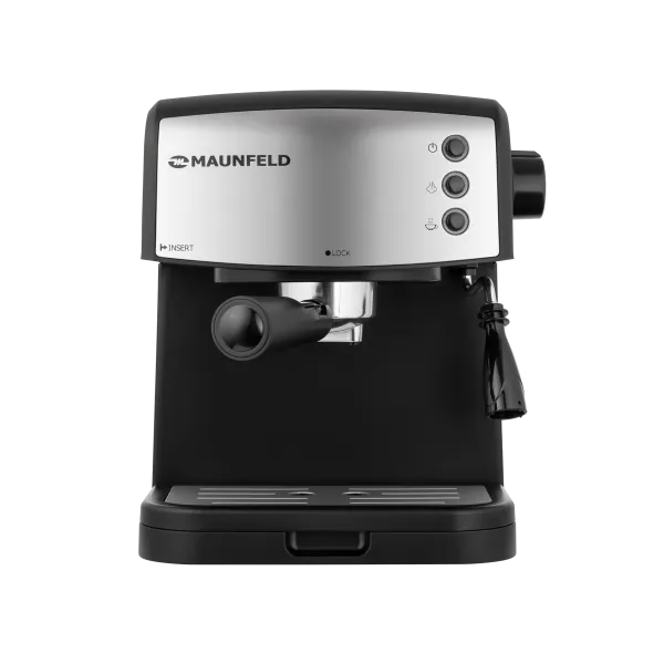 Кофемашина рожкового типа MAUNFELD MF-734BK Черный