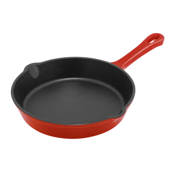 Сковорода MAUNFELD DEVON MFP20CE16R из эмалированного чугуна, 20 см Красный