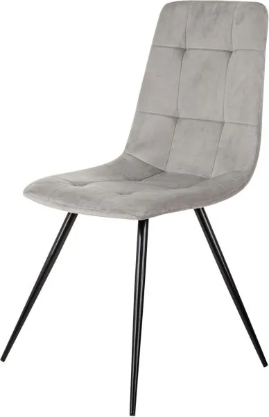 Стул для дома Бюрократ CH-K1_4 комплект 4шт св.серый Holland 09 металл черный на ножках (CH-K1_1/HL09_4)