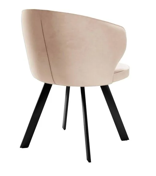 Стул DikLine 249 поворотный, B03 BEIGE, ножки черные