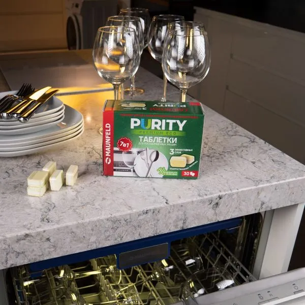 Таблетки для посудомоечных машин MAUNFELD Purity Premium ECO all in 1 MDT30PE (30 шт. в упаковке)