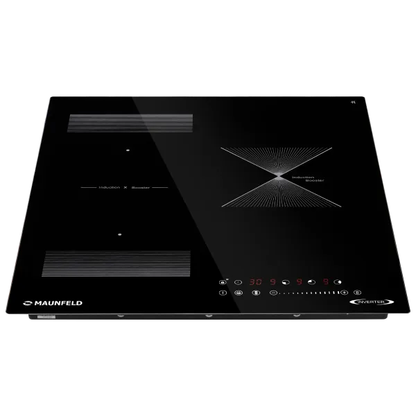 Индукционная варочная панель с объединением зон Bridge Induction MAUNFELD CVI453SBBKD Inverter Черный