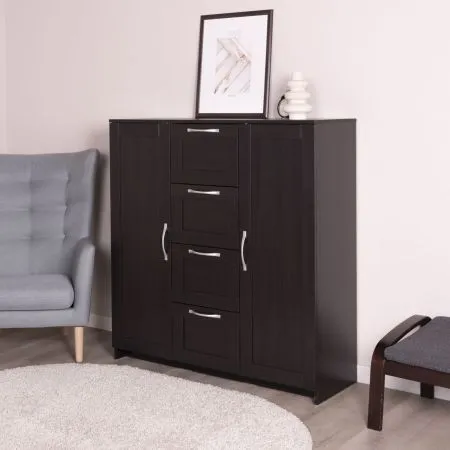 2.02.03.350.5 СИРИУС тумба 2 двери и 4 ящика 117х123 Дуб Венге RU