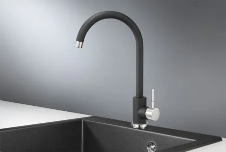 ST-4031, ЧЁРНЫЙ, СМЕСИТЕЛЬ КУХОННЫЙ