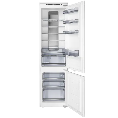 Встраиваемый холодильник NO FROST с инвертором MAUNFELD MBF193NFWGR Inverter Белый