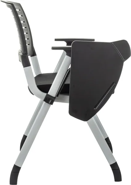 Стул Бюрократ X-Click-PP черный со столиком на ножках металл серый