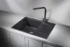 6503, ЧЁРНЫЙ, кухонная мойка, кварц