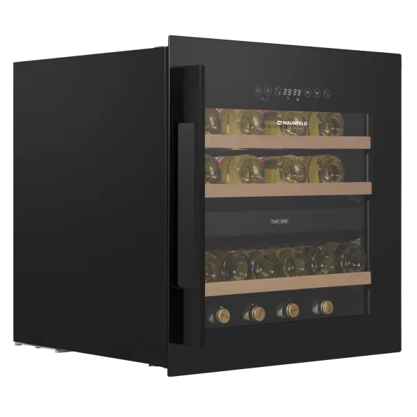 Винный шкаф встраиваемый MAUNFELD MBWC-92DM36 Черный