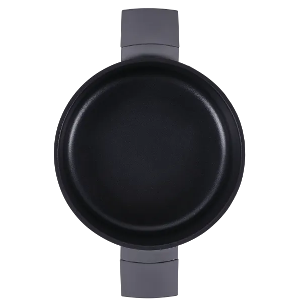 Кастрюля MAUNFELD ASTRID MF24ASTR1CR из кованого алюминия со стеклянной крышкой, 24см, 4.6 л Серый