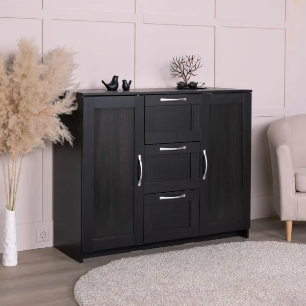 2.02.03.340.5 СИРИУС тумба 2 двери и 3 ящика 117х95 Дуб Венге RU