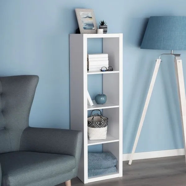 S00623 Фора 4Л стеллаж 146x41х38, белый