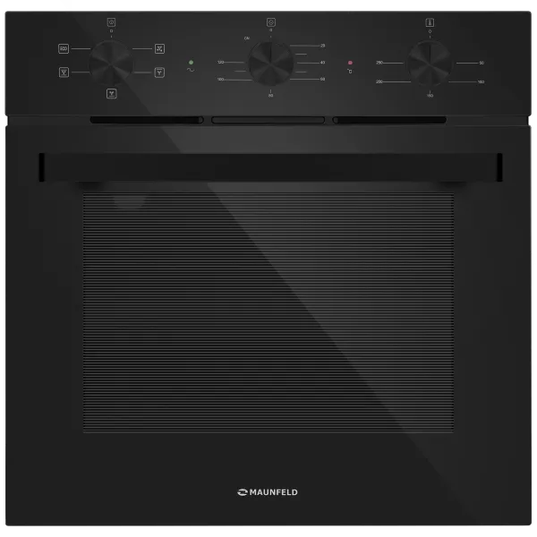Шкаф духовой электрический MAUNFELD AEOF6051B2M Черный/черная фурнитура