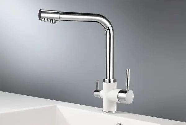 3015, XРОМ/АРКТИК (БЕЛЫЙ), СМЕСИТЕЛЬ КУХОННЫЙ