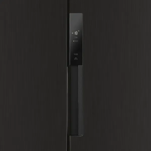 Холодильник с инвертором MAUNFELD MFF191NF Черная нержавеющая сталь