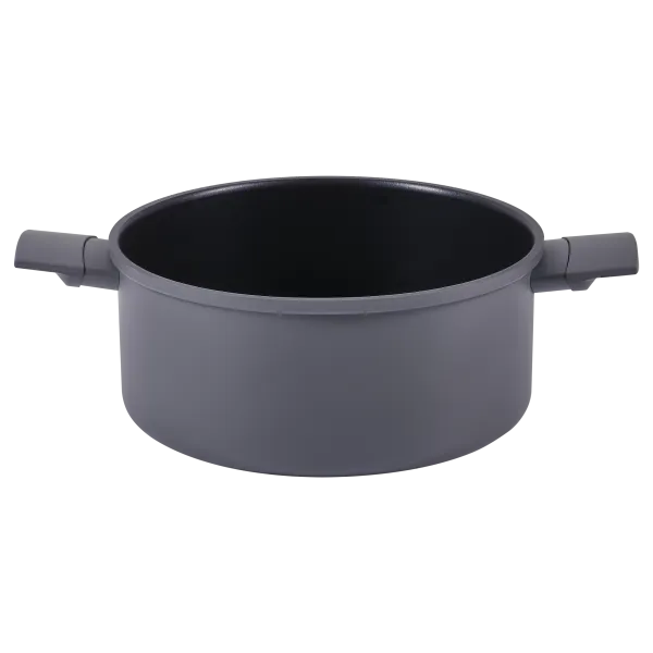 Кастрюля MAUNFELD ASTRID MF20ASTR1CR из кованого алюминия со стеклянной крышкой, 20 см,3 л Серый