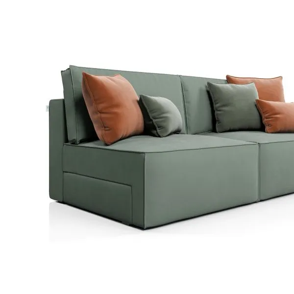 КОРСО Накладка для бельевого ящика, зеленая