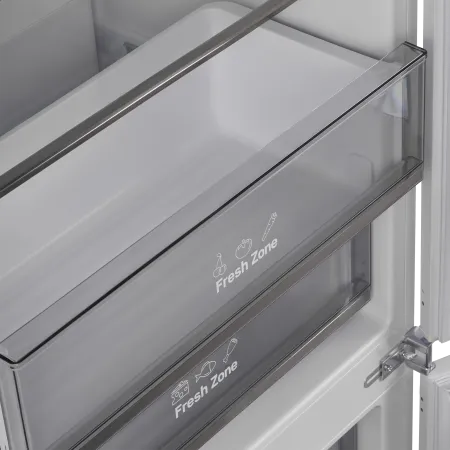 Встраиваемый холодильник NO FROST с инвертором MAUNFELD MBF193NFW1GR Inverter Нержавеющая сталь