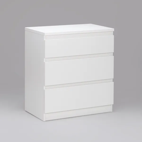 2.03.02.060.1 КАСТОР комод 3 ящика RU белый