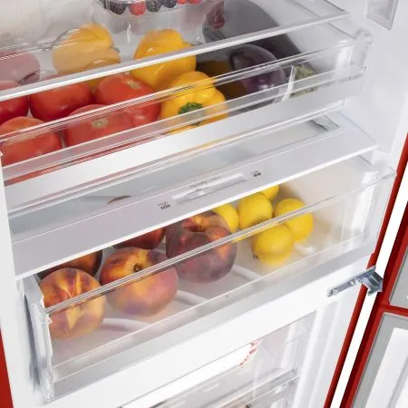 Холодильник MAUNFELD MFF200NFR Красный