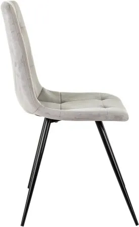 Стул для дома Бюрократ CH-K1_4 комплект 4шт св.серый Holland 09 металл черный на ножках (CH-K1_1/HL09_4)