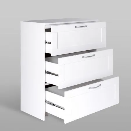 2.02.02.050.1 СИРИУС комод "3 ящика белый RU"