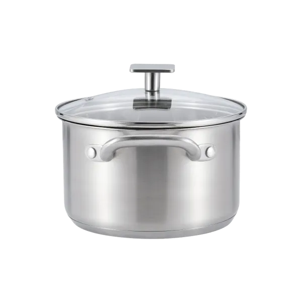 Кастрюля MAUNFELD FLORENCE MF26FR01CR из нержавеющей стали со стеклянной крышкой, 18 см, 2,6 л