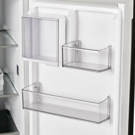 Холодильник с инвертором MAUNFELD MFF190NFD Черная нержавеющая сталь