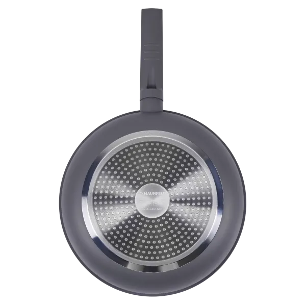 Сковорода глубокая MAUNFELD ASTRID MF24ASTR1DF из кованого алюминия, 24 см Серый