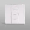 2.02.03.350.1 СИРИУС тумба 2 двери и 4 ящика 117х123 белая RU