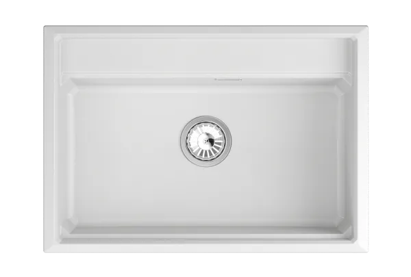 KS-7301i, АРКТИК (БЕЛЫЙ), кухонная мойка, кварц