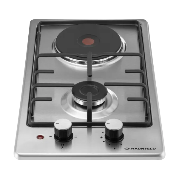 Комбинированная варочная панель MAUNFELD EEHS.32.3ES.KG Нержавеющая сталь