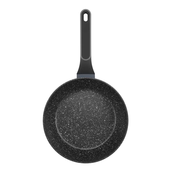 Сковорода глубокая MAUNFELD FRIDA MDP24FA02DG из кованого алюминия, 24 см Графитовый