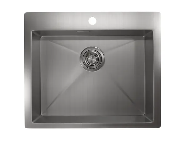 5951, СТАЛЬ САТИН, стальная кухонная мойка