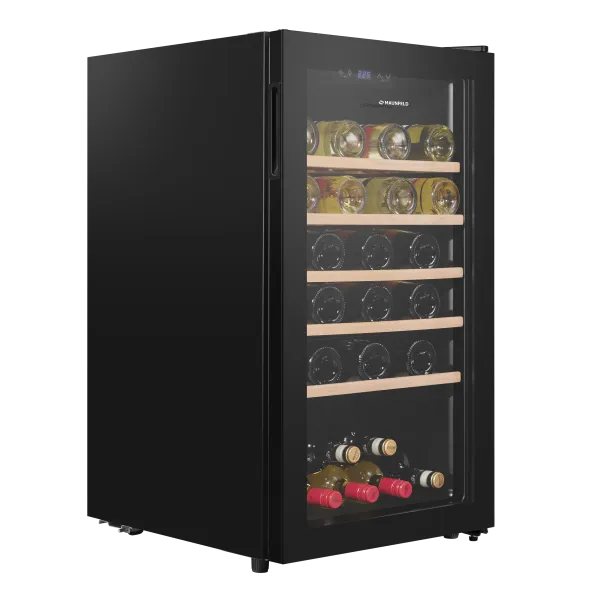 Винный шкаф MAUNFELD MFWC-124S56 Черный