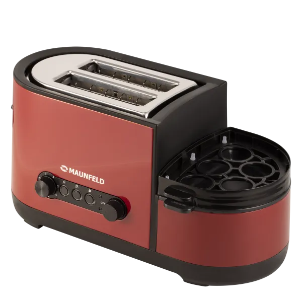 Тостер MAUNFELD MF-820CH PRO Вишневый