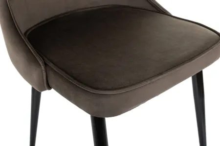 Стул для дома Бюрократ CH-K4_2 комплект 2шт коричневый Holland 74 металл черный на ножках (CH-K4_1/HL74_2)