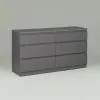 2.03.02.080.4 КАСТОР комод 6 ящиков RU серый