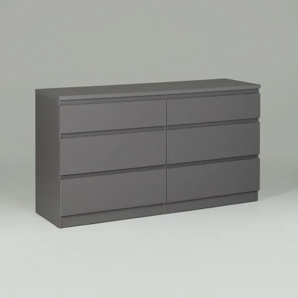 2.03.02.080.4 КАСТОР комод 6 ящиков RU серый
