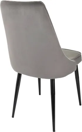 Стул для дома Бюрократ CH-K4_2 комплект 2шт т.серый Holland 18 металл черный на ножках (CH-K4_1/HL18_2)