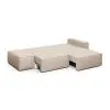 КОРСО Диван угловой с банкеткой, бежевый