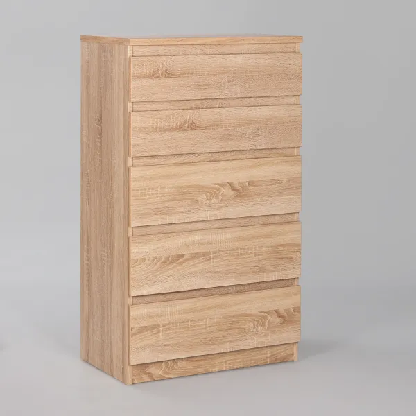 2.03.02.070.3 КАСТОР комод 5 ящиков RU сонома