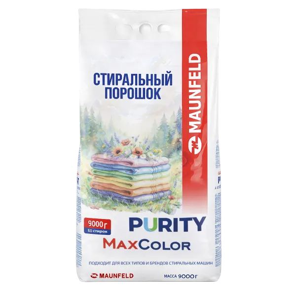 Стиральный порошок  Maunfeld Purity Max Color Automat 9000г MVM9000МС