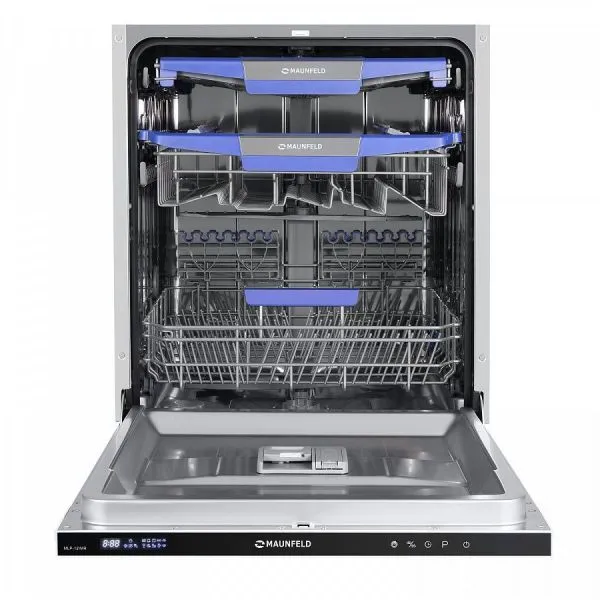 Посудомоечная машина с Vortex Wash и лучом на полу MAUNFELD MLP-12IMR Нержавеющая сталь