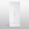 2.02.01.240.1 СИРИУС шкаф для одежды 2 двери и 1 ящик белый RU