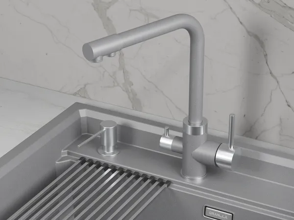 5015, ЧЁРНЫЙ, СМЕСИТЕЛЬ КУХОННЫЙ